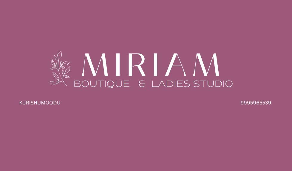 MIRIAM BOUTIQUE AND LADIES STUDIO CHANGANASSERY
